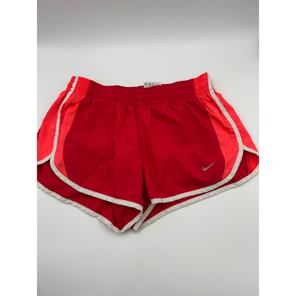 Nike Dri-FIT Red Coral Running Shorts Womens Small Athletic Gym Training